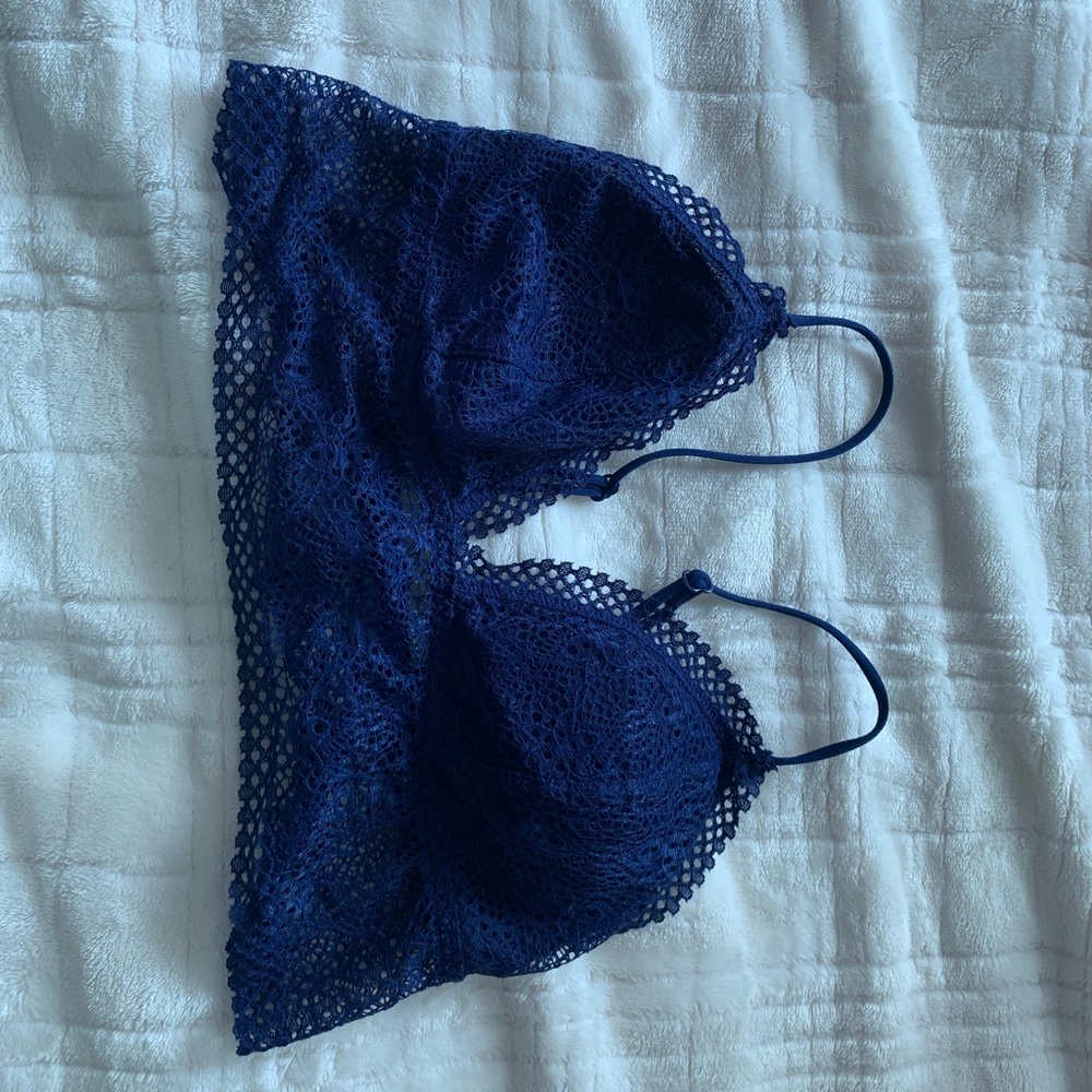 Navy blue lace Victoria Secret bralette